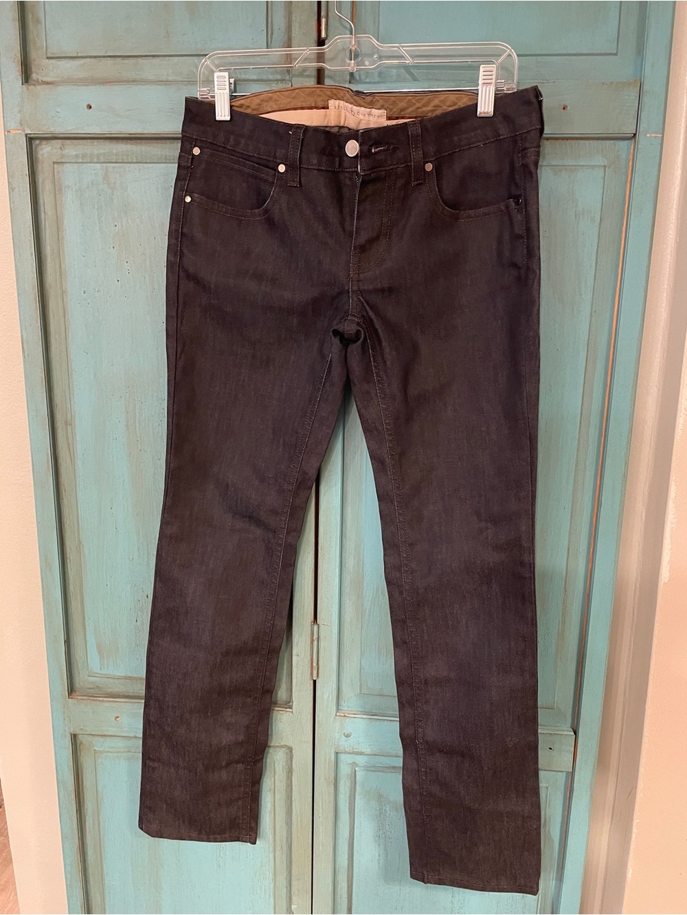 Stella McCartney Straight Leg Jeans in Dark Charcoal